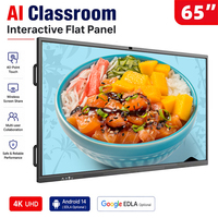 Tableau blanc numérique interactif pour salle de classe, écran tactile LCD, 65, 75, 86 pouces, pour école, université