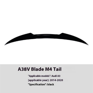 Alerón Superior Trasero Blade M4 para A3 8V Sedán 2014-2020, Plástico ABS, Modificación de Techo de Una Sola Capa, Modelo Compatible con Estilo A38V-023 A3 - Product Image 6
