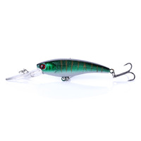 Leurre de pêche artificiel de haute qualité, 9 cm, 8 g, en plastique dur, pour eau douce et eau salée, Jerkbait Minnow coulant