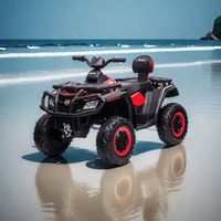 Enfants 24V électrique ATV Quad vélo 4 roues plage voiture jouets pour enfants 5-7 ans pédale puissance siège MP3 fonction EVA roues boîte