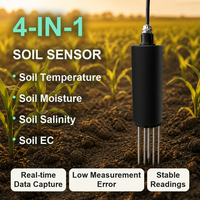 Capteur de température et d'humidité du sol pour études sur le terrain, NB-IoT, mesure de la conductivité de l'humidité salin, boîtier résistant aux intempéries