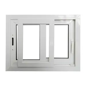 หน้าต่างบานเลื่อนกระจกสองชั้นพร้อม As2047จากสหรัฐอเมริกา nfrc ประตู slidinng กรอบไวนิล upvc ปรับแต่งได้