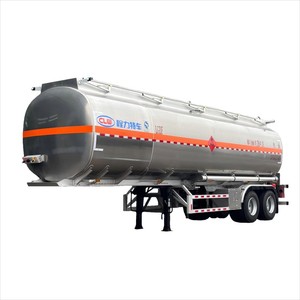 Semi-remorque citerne à carburant en alliage d'aluminium et acier inoxydable, 2 essieux, 35CBM 40CBM, remorque pour marchandises inflammables et dangereuses - Product Image 1