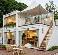 Maison miniature à 2 chambres, maison préfabriquée mobile, capsule spatiale, maison alimentée à l'énergie solaire, écologique, produit tendance 2026