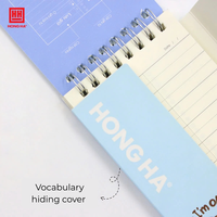 Premium Hong Ha Tägliches Vokabelheft 01 Spiralblock Hardcover Glattes Papier Leuchtendes Design Langlebige Bindung Lernförderungsmodell