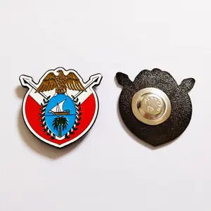 두바이 정부 핫 세일 새로운 로고 자석 금속 자석 금속 배지 브로치 핀 스마트 휴대 전화 스티커