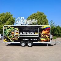 Remorque alimentaire commerciale remorquable Chammp avec équipement de réfrigération complet, stand de concession mobile pour service alimentaire continu toute la journée