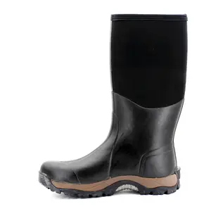 Nouveau fabricant botte de pluie de sécurité en néoprène botte de chasse en caoutchouc bottes de mode en caoutchouc