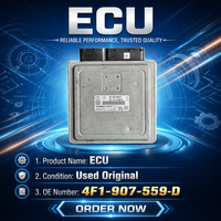 Unité de commande moteur (ECU) d'origine usagée 4F1907559D 5WP45075 pour Audi A6 C6, module informatique moteur, pièces de rechange automobiles