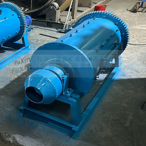 Molino de bolas pequeño para procesamiento de minerales 380V con alimentación y descarga continua, color azul, tipo horizontal - Product Image 2