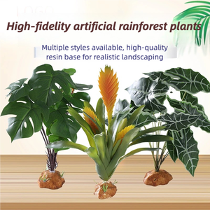 Plantes artificielles pour l'aménagement paysager des reptiles - Style forêt tropicale pour les grenouilles arbres, les geckos crêtés et les <span class=keywords><strong>enclos</strong></span> de tortues - Product Image 4