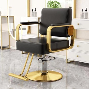 Chaise de coiffure en métal haut de gamme pour salon, siège réglable en hauteur, pivotant à 360 degrés, pompe hydraulique robuste, usage commercial - Product Image 6