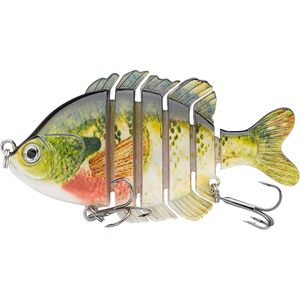 Premium Hard Topwater Bass attira esche da nuoto Multi snodate Panfish Bluegill per la pesca a manovella d'acqua salata - Product Image 1