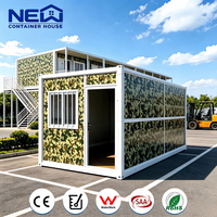 Contenedor de Envío Prefabricado, Desmontable, de Panel Sándwich, Construcción de Acero, Transpirable, Diseño Expandible para Almacén