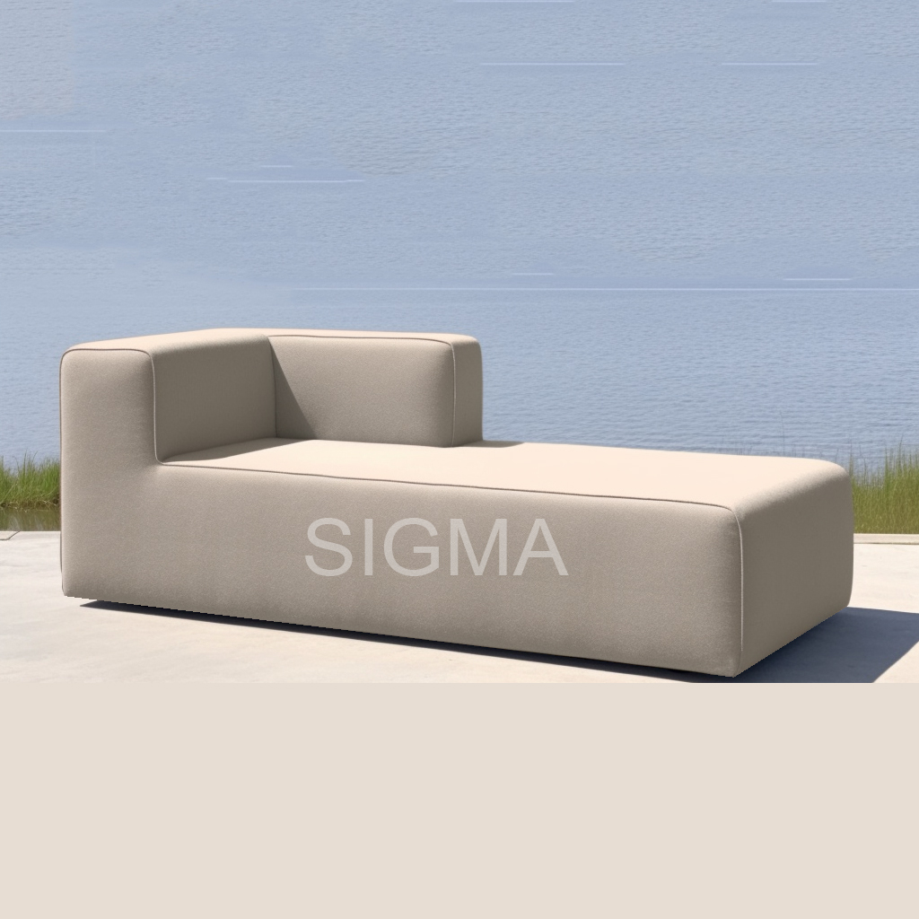 Outdoor patio furniture all weather waterproof fabric aluminum garden sofa