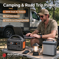 Station d'alimentation solaire rechargeable 300W de qualité supérieure, directement de l'usine, pour l'extérieur, station d'alimentation portable 300W pour le camping