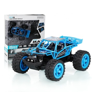 Voiture de course RC tout-terrain à grande vitesse à l'échelle 1:32 avec lumières LED, vitesse variable, télécommande, mini jouet rapide pour enfants - Product Image 6