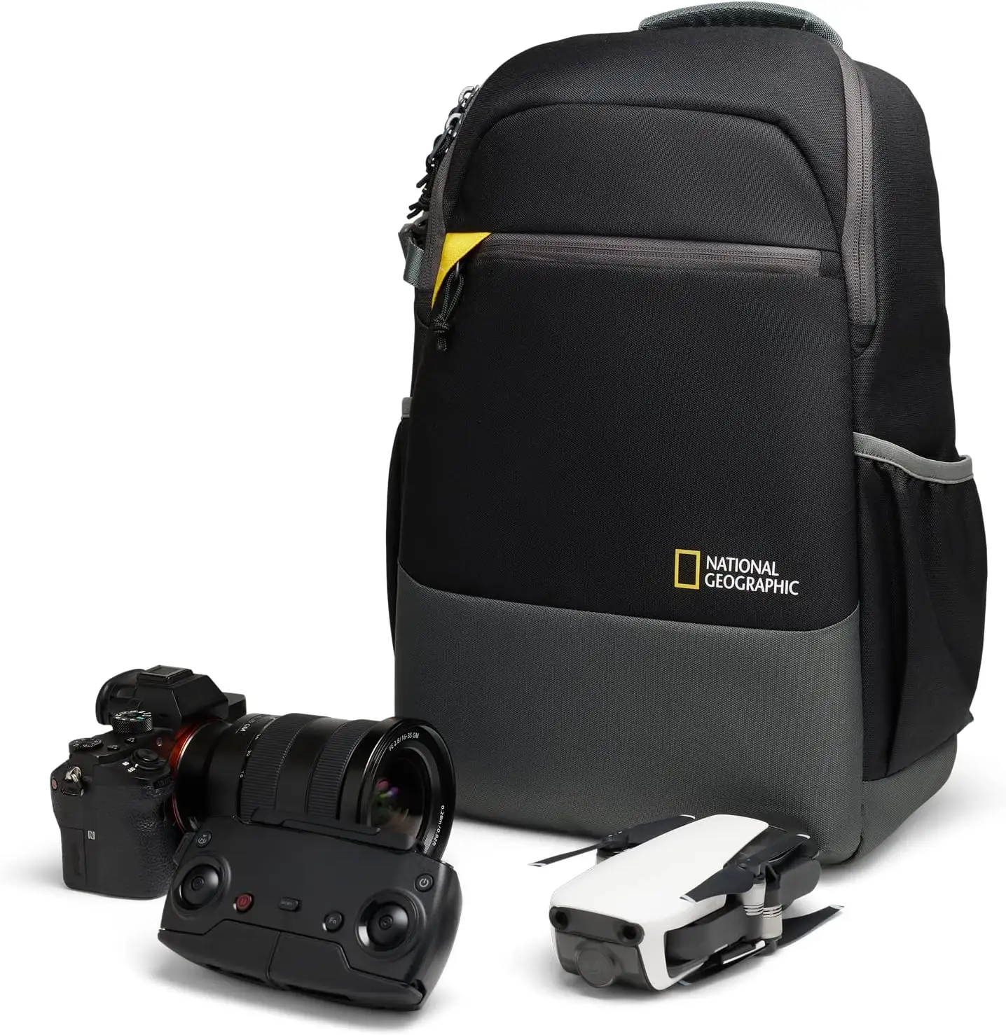عينة مجانية حقيبة كاميرا للظهر للتصوير الفوتوغرافي DSLR SLR حقيبة كاميرا مضادة للماء مع مقسمة للكمبيوتر المحمول 15.6 بوصة حامل حامل ثلاثي القوائم راين كفر