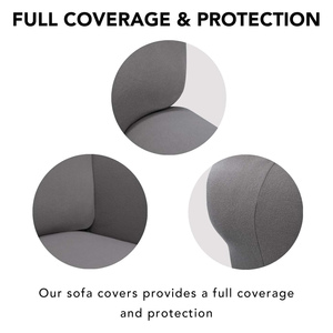 Funda de Sofá Impermeable Antideslizante de Jacquard de Diseño Moderno, Superventas, para 1/2/3/4 Plazas, Lisa, Ancho de 180-235 cm, Color Personalizable, 94% - Product Image 3