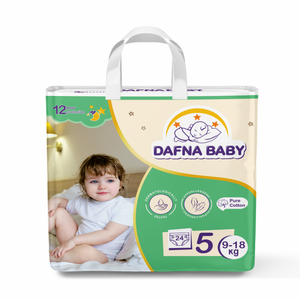 Dafna Couches d'apprentissage pour bébés de haute qualité, douces, respirantes, super absorbantes, paquet de 24, tailles NB à XXL, ajustement confortable, fabriquées en Ouzbékistan - Product Image 1