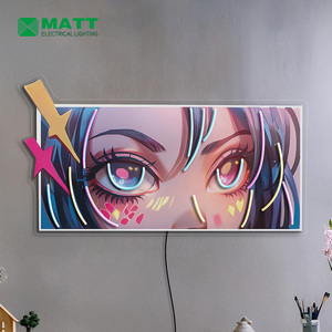 Anime Girl Eye Light Custom Neon Pop Art Game Room Decor Colorful UV Print Led Neon Wall Art for Kids Room Bedroom Decor - Product Image 4