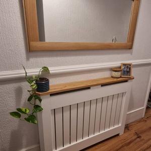 Venta de fábrica, cubierta de radiador moderna, gabinete de radiador decorativo de madera maciza, cubierta de radiador personalizada con esquinas ingleteadas y parte superior de <span class=keywords><strong>roble</strong></span> - Product Image 5