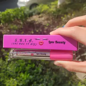 5ml chiaro rosso viola rosa arancione lip gloss tubi contenitore con bacchette personalizzato private label lipgloss