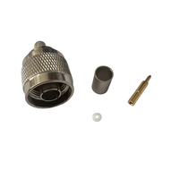 Connecteur N-C-J4 N Type Mâle Jack Connecteur Coaxial Tout Cuivre 50ohm Mâle N Connecteur Coaxial Sertissage RG59 240 Câble