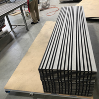 Panel Acústico de Listones de Madera al por Mayor, Panel Acústico de Pared de Tamaño Personalizado, Fácil Instalación, Panel de Reducción de Ruido para el Mercado Europeo