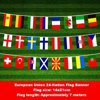   Bannière de pays pour la Coupe de football, pour bars, restaurants, fêtes de rue, décorations, drapeaux colorés de football, bannières, guirlandes
