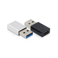 Konverter Adaptor USB 3.1 Tipe-C Pria ke USB 3.0 Wanita dengan Pengisian Cepat & Transfer Data untuk Kamera Komputer (Paduan Aluminium)