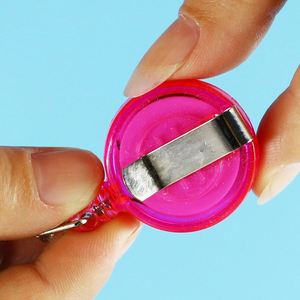 Customized Logo and Many Color Choose 32Mm Round Plastic Reel <b>Nurse</b> Name Badge Holder With Pvc Strap - Product Image 2