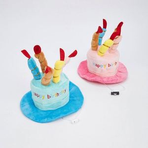 Toy Cute <b>Hat</b> With Plush Toy, Fun Pet Birthday Gift and New Year Party Favor <b>for</b> Promotional Use - Product Image 4