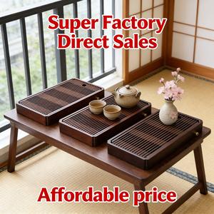 Juegos de té al por mayor, mesitas de té pequeñas para el hogar, bandejas de té con drenaje, bandejas de bambú para té, pequeñas bandejas de drenaje, juegos de té Kung Fu - Product Image 5