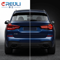 Luces Traseras LED Secuenciales CREULI, Nuevo Estilo Ahumado, Plug and Play, Luz de Freno Trasera Dinámica para BMW X3 F25 10-17
