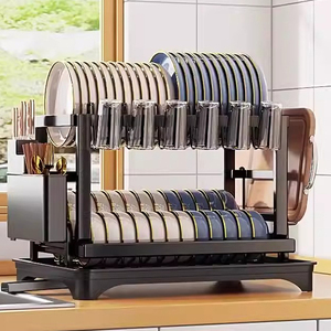 Escurridor De Platos Sobre Fregadero Escurridor De Platos De Cocina Metal Black Dish <strong>Drainer</strong> for Kitchen <strong>Sink</strong> - Product Image 1