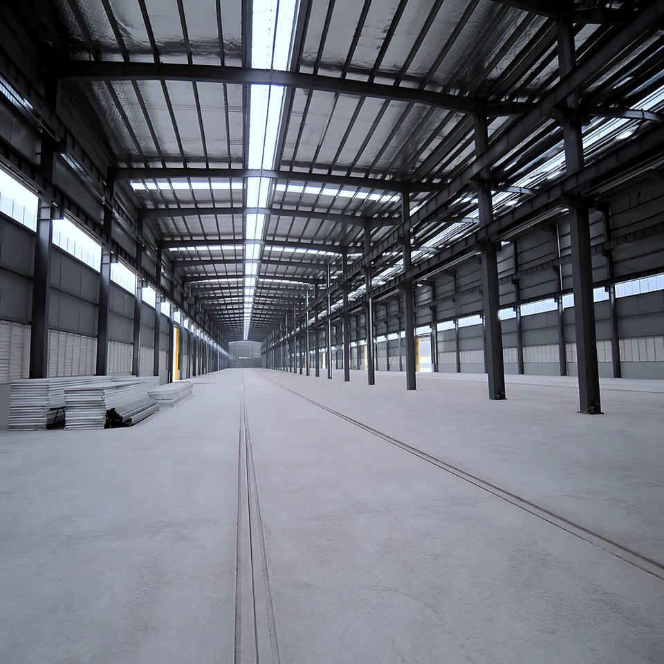 Steel Constructuin Modern Steel Structure Warehouse Workshop with Roof Drainage System ...