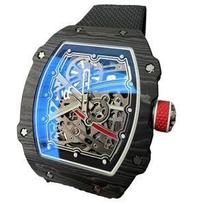 Montre automatique pour homme haut de gamme ultra-fine, boîtier en fibre de carbone de haute qualité, bracelet tissé de 20 mm - Product Image 4