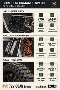 Pneu tout-terrain surdimensionné EU F29 haute performance pour moto tout-terrain 90/100-21 avant 140/80-18 arrière, véhicule extrême cross-country - Product Image 2