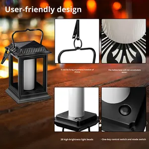 Nueva Lámpara de Jardín Pequeña Impermeable IP65, Luces LED Solares para Exteriores con Certificación ROHS, para Césped, Patio y Paisaje, con Efecto de Llama - Product Image 3