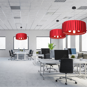 Lampe à <span class=keywords><strong>suspension</strong></span> en feutre acoustique de conception nordique moderne Installation facile au plafond Lumière suspendue en feutre absorbant le son pour la décoration de bureau - Product Image 5