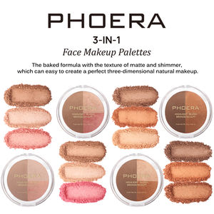 <span class=keywords><strong>PHOERA</strong></span> 3 en 1 PALETA DE MAQUILLAJE colorete bronceador resaltado - Product Image 5