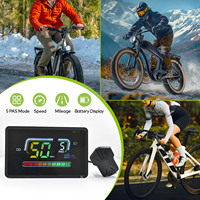 Ordinateur de vélo de route H6C-2 [Haytrix] avec écran LCD, compteur de vitesse, étanche IP67, fixation au guidon, compatible avec vélos électriques, fatbikes et scooters
