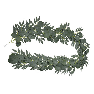 Guirnaldas de laurel de eucalipto, follaje artificial para decoración de bodas, hogar y fiestas. - Product Image 5