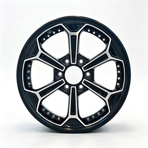Rueda de Fibra de Carbono de 1 Pieza, 19 Pulgadas, 6.64 kg, Llanta Ultraligera de Carreras, Cara Mecanizada Negra para Mejora de Rendimiento Deportivo en Automóviles - Product Image 2