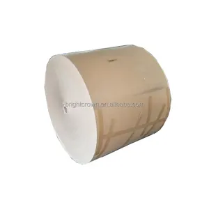 Rolo de papel Kraft branco impresso de alta qualidade Oem Brown Kraft 70Mm 80Gsm 90Gsm