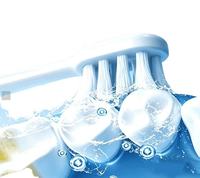 Brosse à dents électrique et irrigateur buccal 2-en-1 rechargeable par USB, étanche IPX7, 3 modes, jet d'eau UVC, pour usage quotidien, marque distributeur