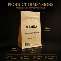 Sachet Doypack en Papier Kraft à 8 Soudures Latérales, Écologique, Imprimé Personnalisé, Refermable avec Fermeture Ziplock pour Noix et Snacks