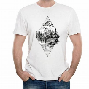 T-shirt pour homme à manches courtes, 100% coton, imprimé en sérigraphie personnalisée, orienté vers l'exportation, taille plus, meilleure qualité, séchage rapide, respirant - Product Image 6