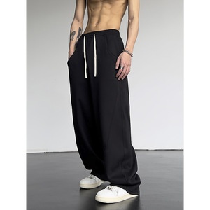 Venta Directa de Fábrica, <span class=keywords><strong>Comercio</strong></span> Exterior Transfronterizo, Pantalones Casuales Rectos Retro Estilo Americano, Diseño Holgado de Moda Urbana para Hombre - Product Image 3